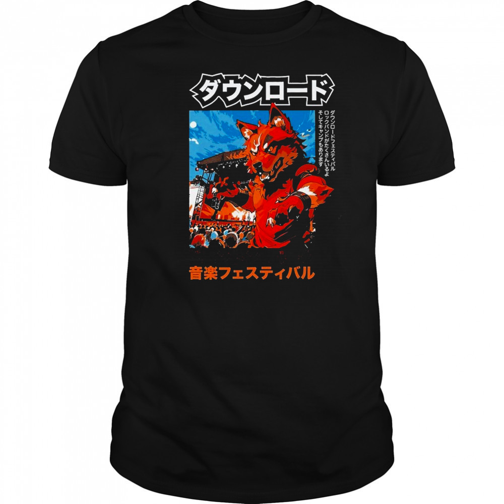 Download Festival 2025 Anime Fox T-Shirt