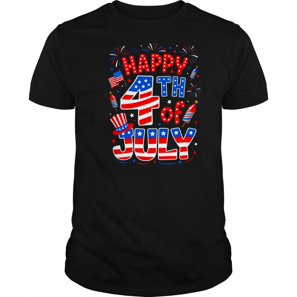 Happy 4th Of July US Flag American 4th Of July Independence shirt