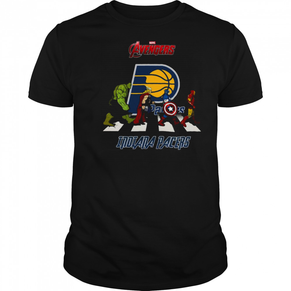 Indiana Pacers Marvel Avengers abbey road shirt