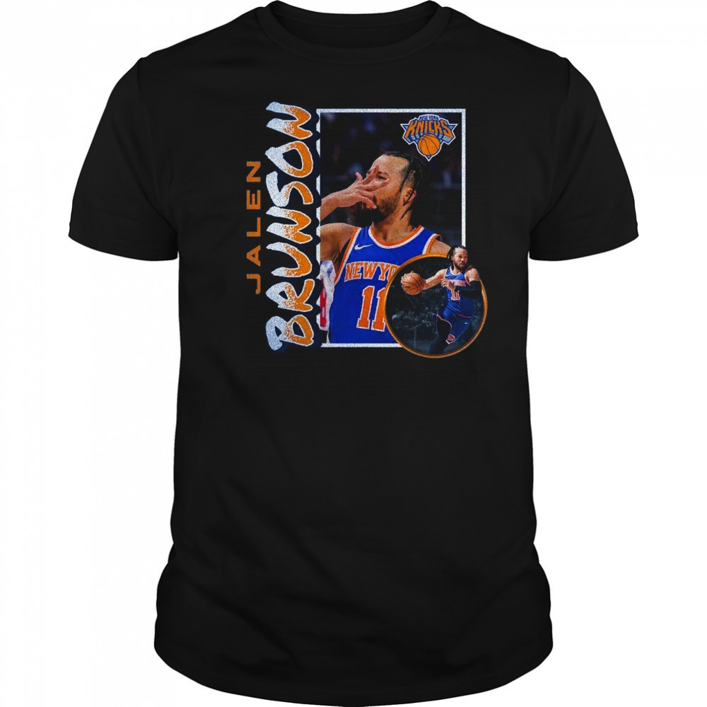 Jalen Brunson New York Knicks ’90s Player Graphic 2025 Shirt