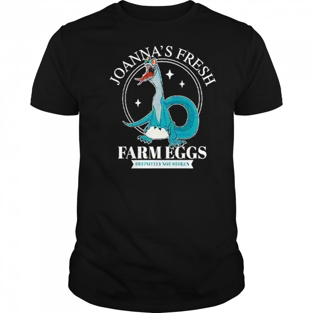 Joannas Fresh Farm Eggs Cartoon Lizard Definitely Not Stolen Shirt