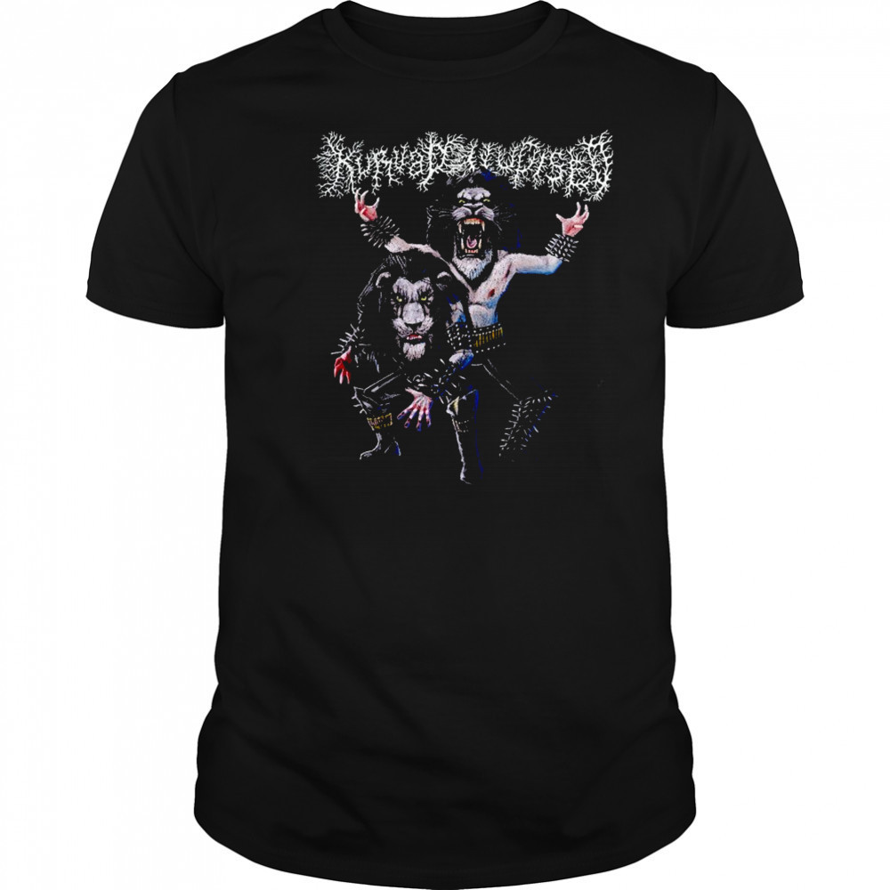 Kurvad Uudised Bläck Metäl T-shirt