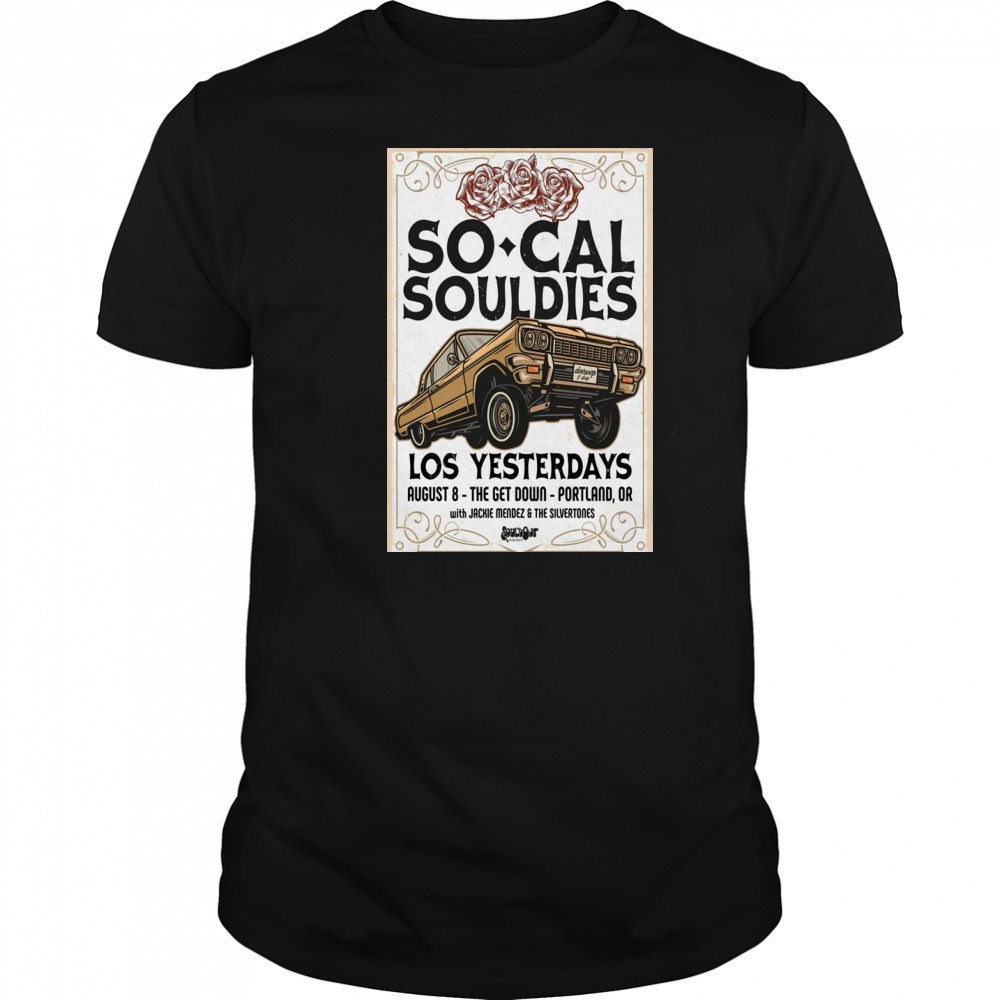 Los Yesterdays Aug 08 2025 Portland Tour Poster T-Shirt