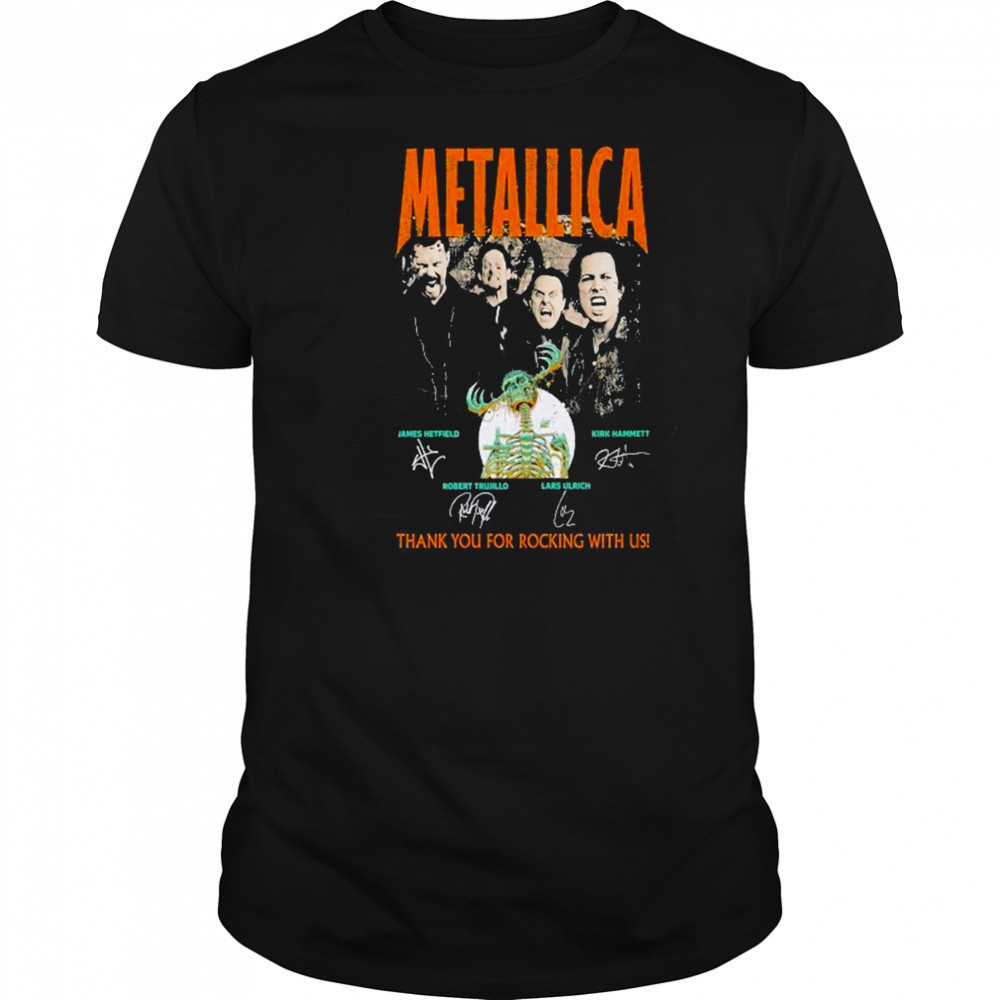 Metallica Concert Tour M72 World Tour 2025 thank you for rocking with US shirt