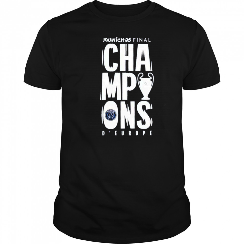 Munich 25 Final PSG UCL Champions 2025 Large Graphic T-Shirt
