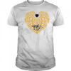 Nashville Predators Floral Pattern Heart logo shirt