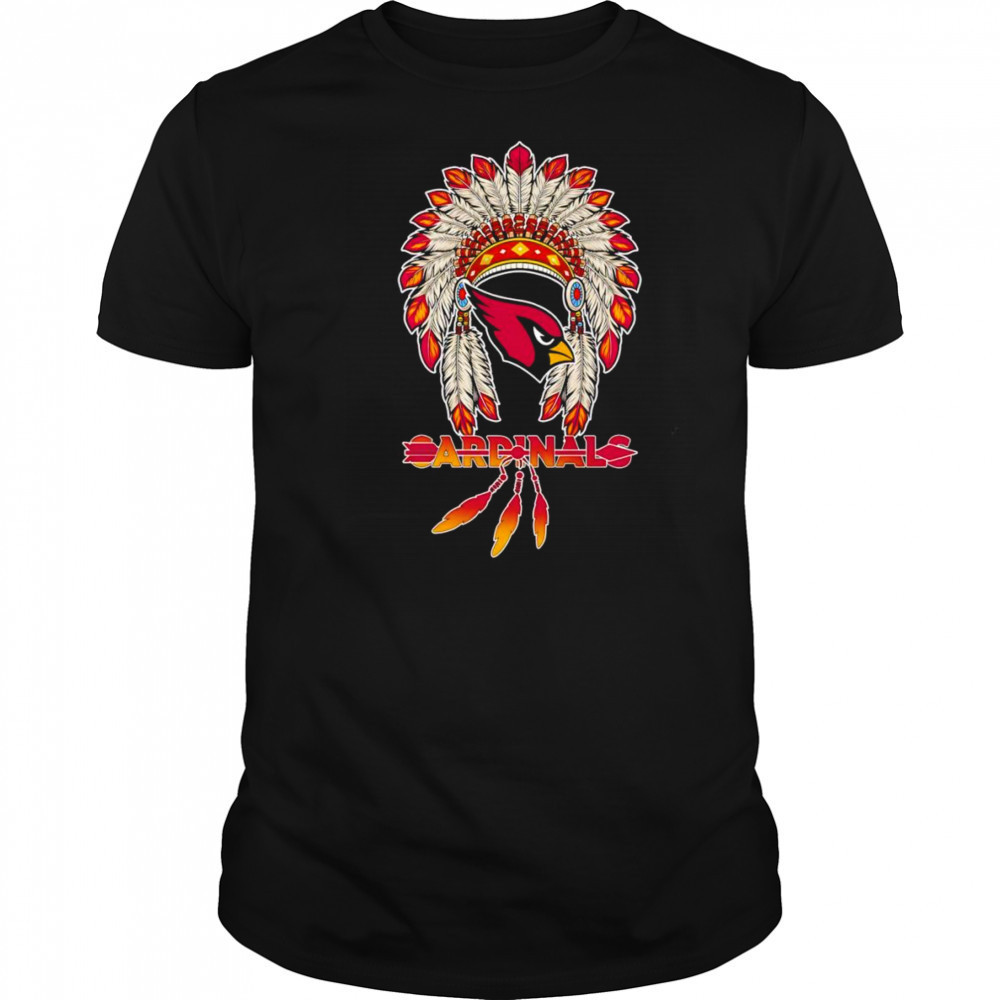 Native Chief headdress Arizona Cardinals shirt