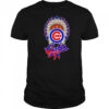 Native Chief headdress Chicago Cubs shirt