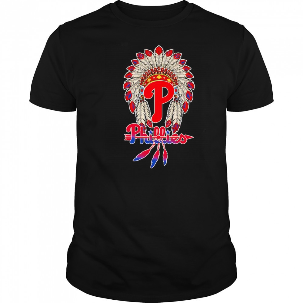 Native Chief headdress Philadelphia Phillies shirt