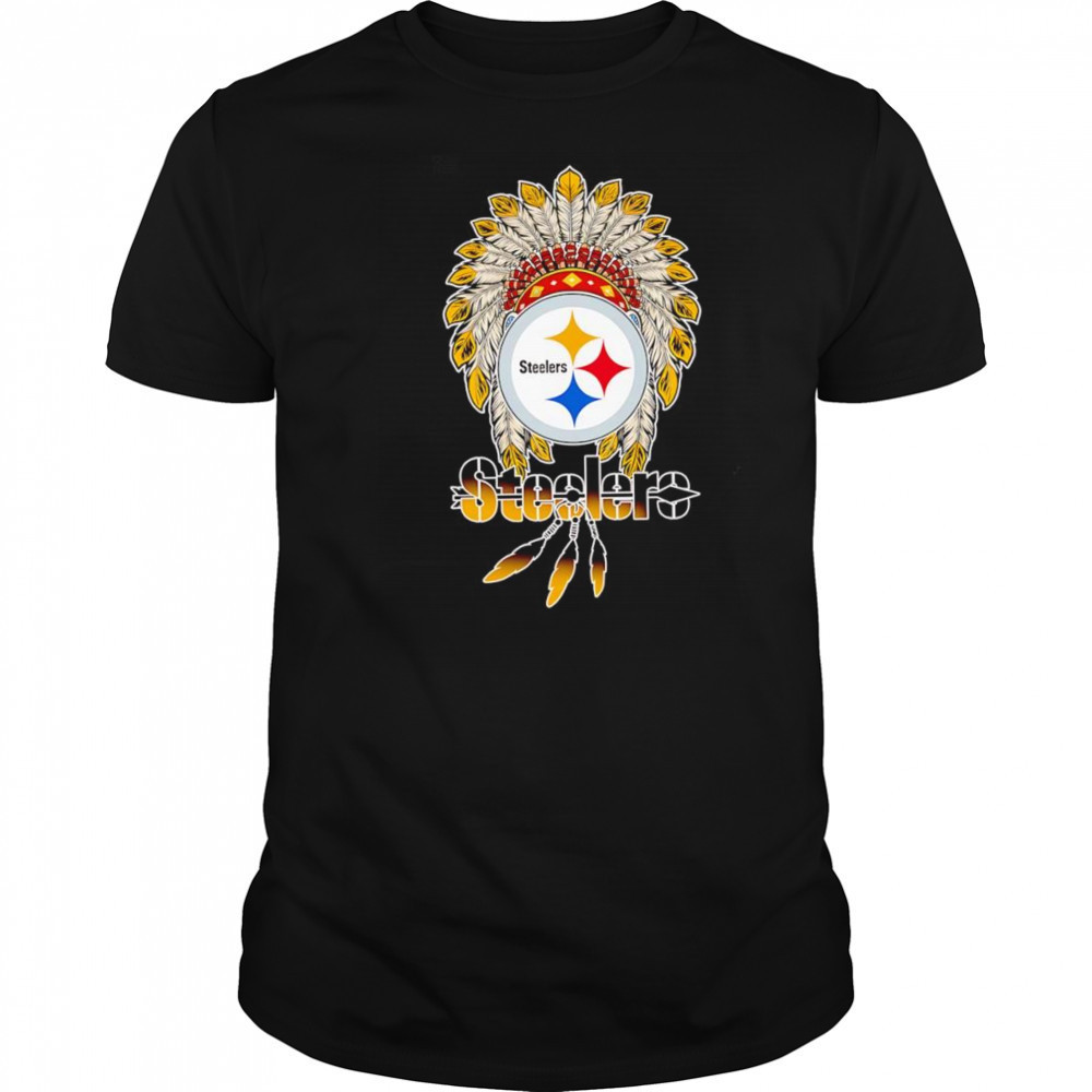 Native Chief headdress Pittsburgh Steelers shirt