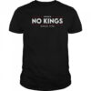 No Kings Since 1776 Simple Logo T-Shirt