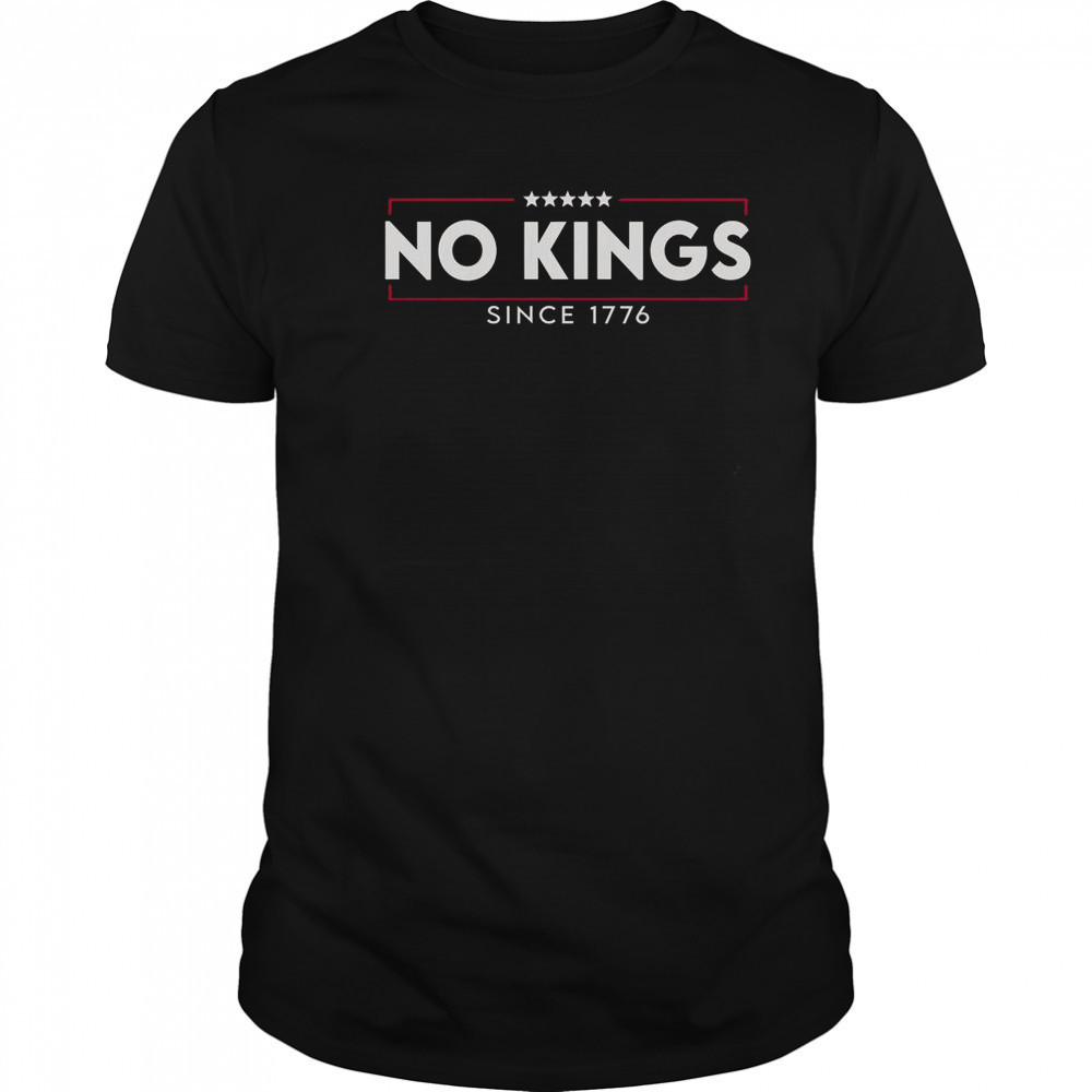No Kings Since 1776 Simple Logo T-Shirt