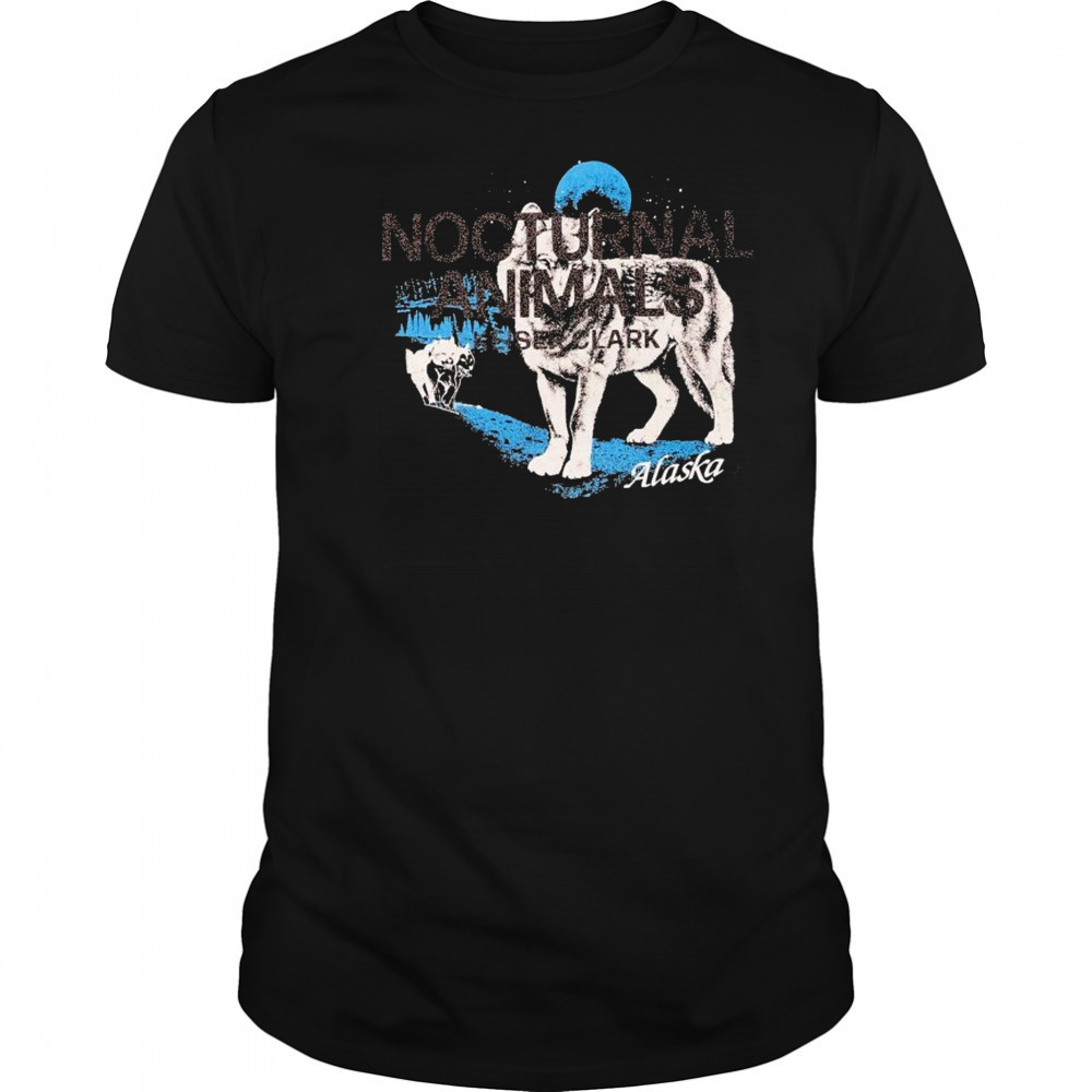 Nocturnal Animals Alaska Wolves T-shirt