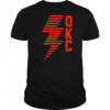 OKC Lightning Bolt Thunder Basketball T-Shirt
