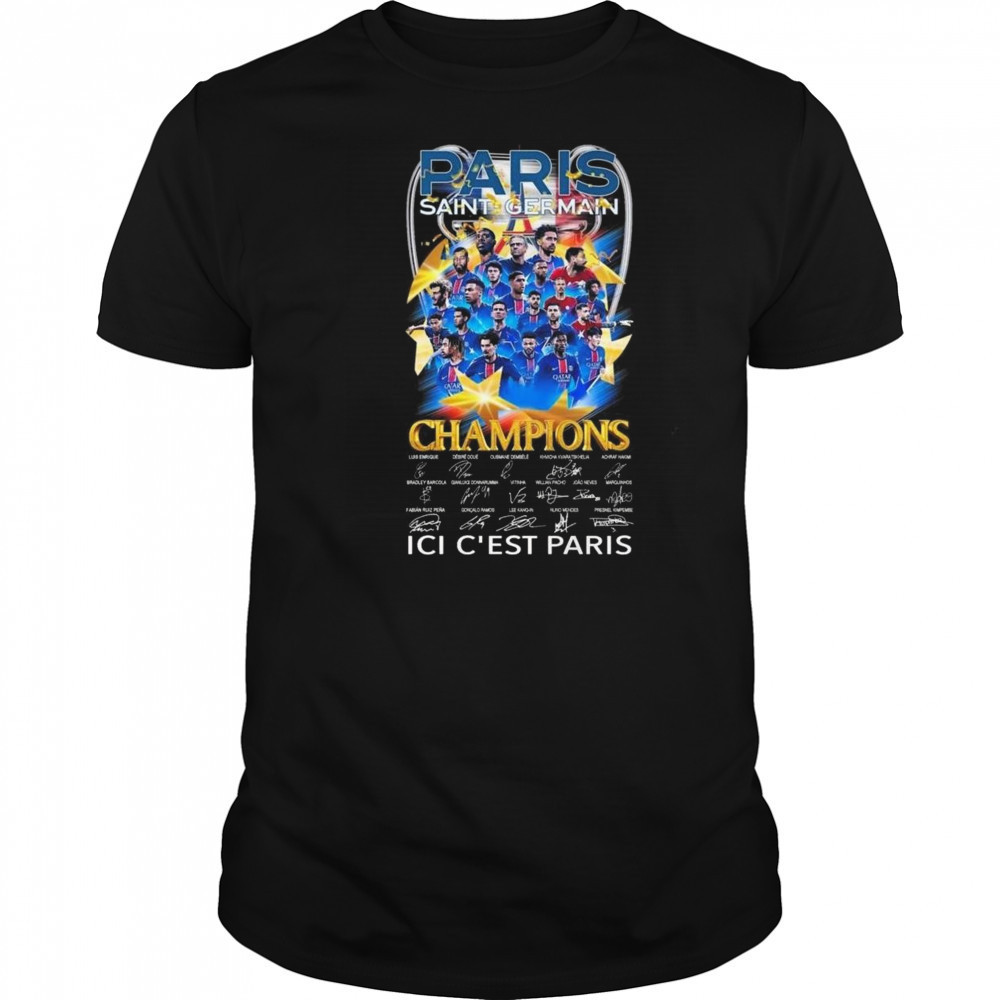 Paris Saint Germain Champions 2025 ICI C’est Paris Signatures Shirt