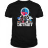 Peanuts Characters Detroit Sports Teams City Walking Official T Shirt