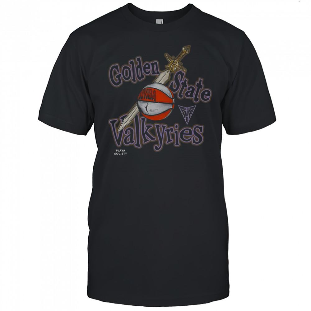 Playa Society Golden State Valkyries Sketch T-Shirt