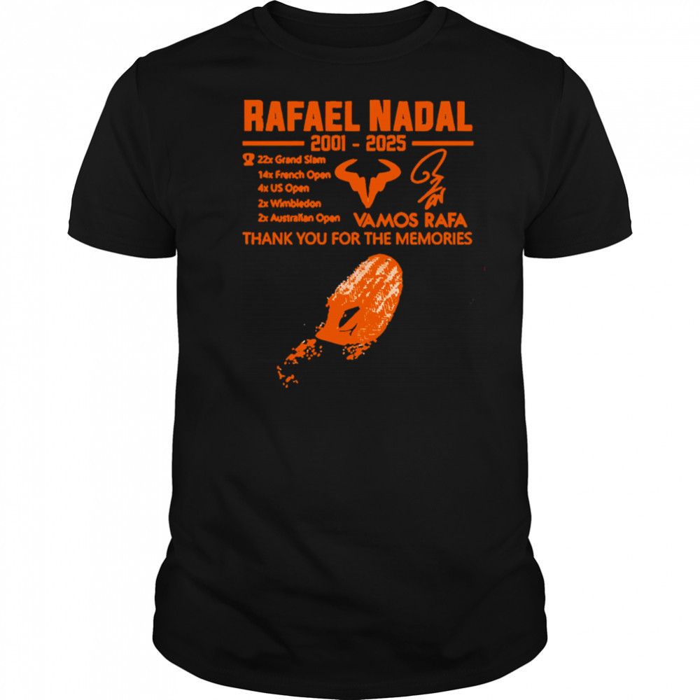 Rafael nadal thank your for the memories orange Shirt