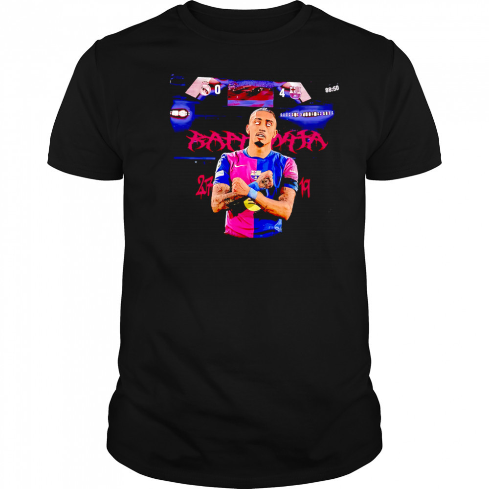 Raphinha FC Barcelona graphic retro shirt