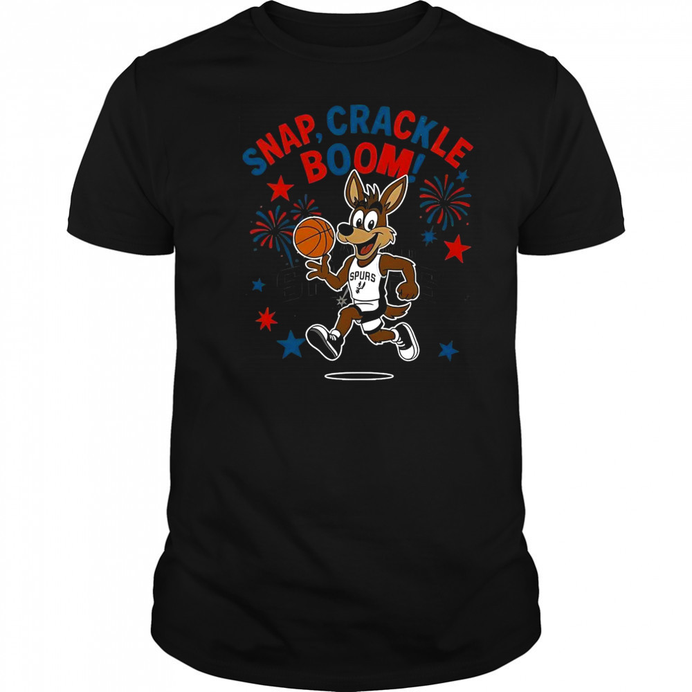 San Antonio Spurs Snap Crackle Boom Power Of Champions Indepencence Day T-Shirt