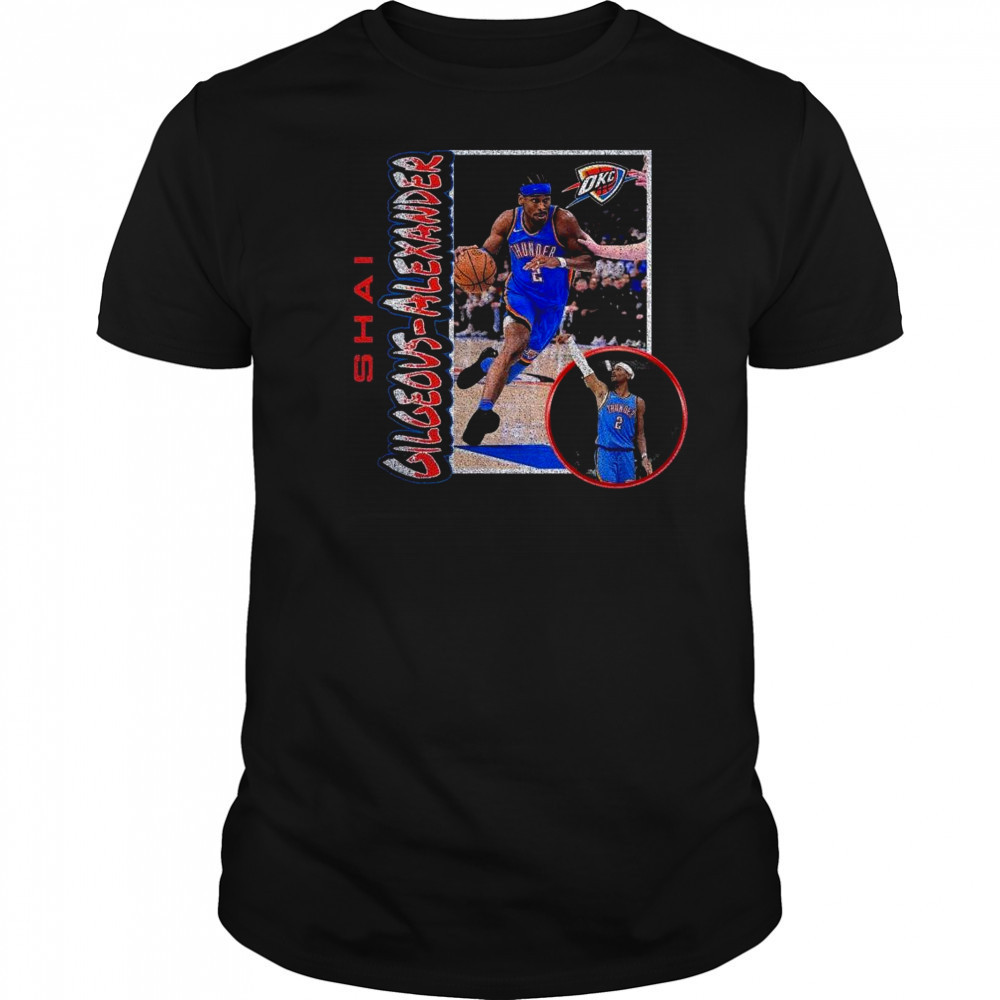 Shai Gilgeous-Alexander Oklahoma City Thunder ’90s Player Graphic 2025 Shirt