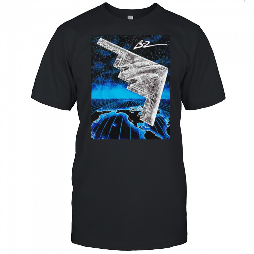 Stealth B2 bomber midnight hammer shirt