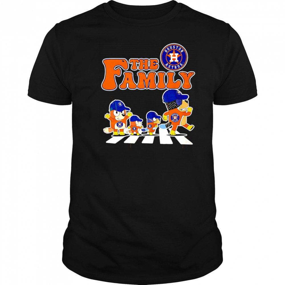 The Family Bluey x Houston Astros funny cartoon shirt