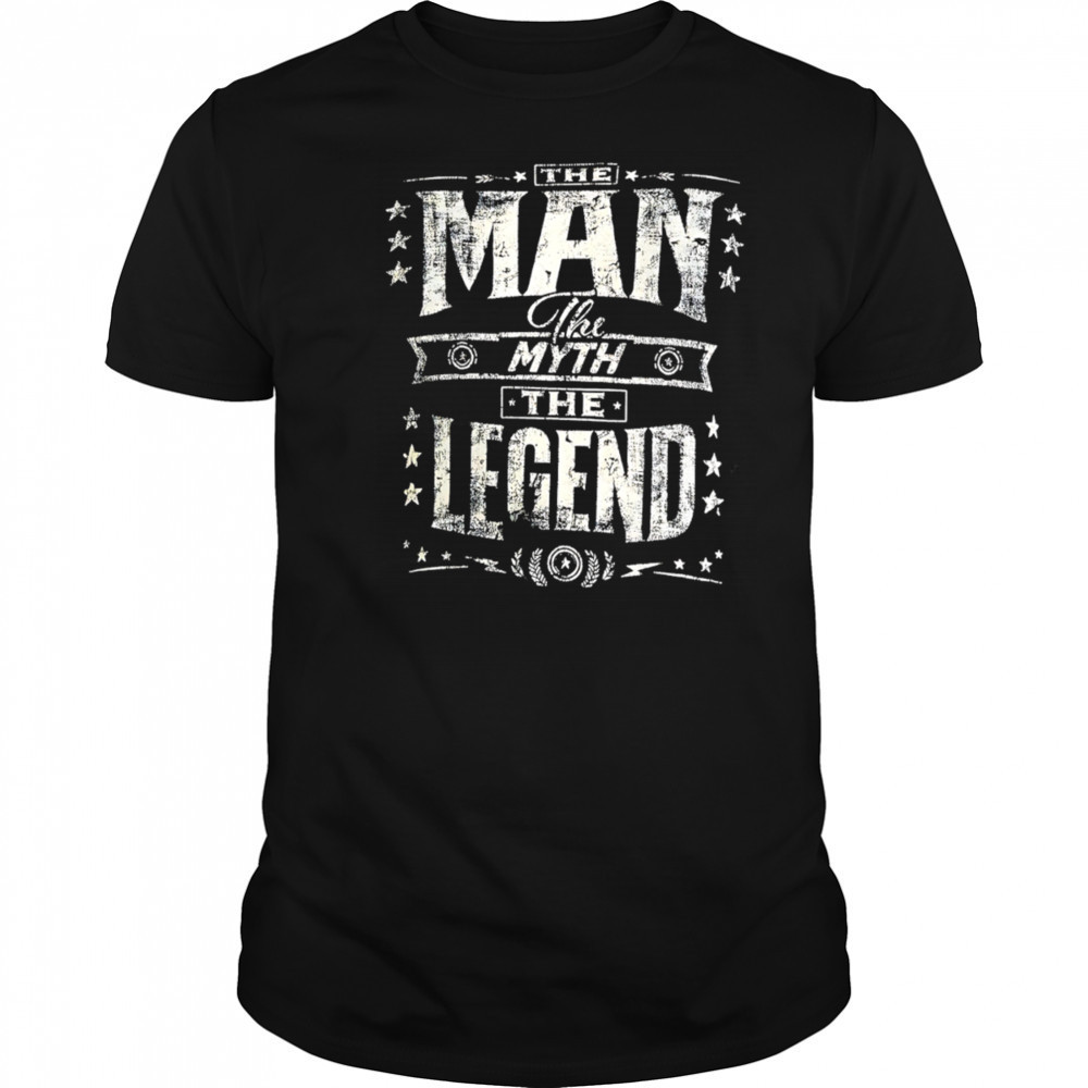The man the myth the legend retro shirt