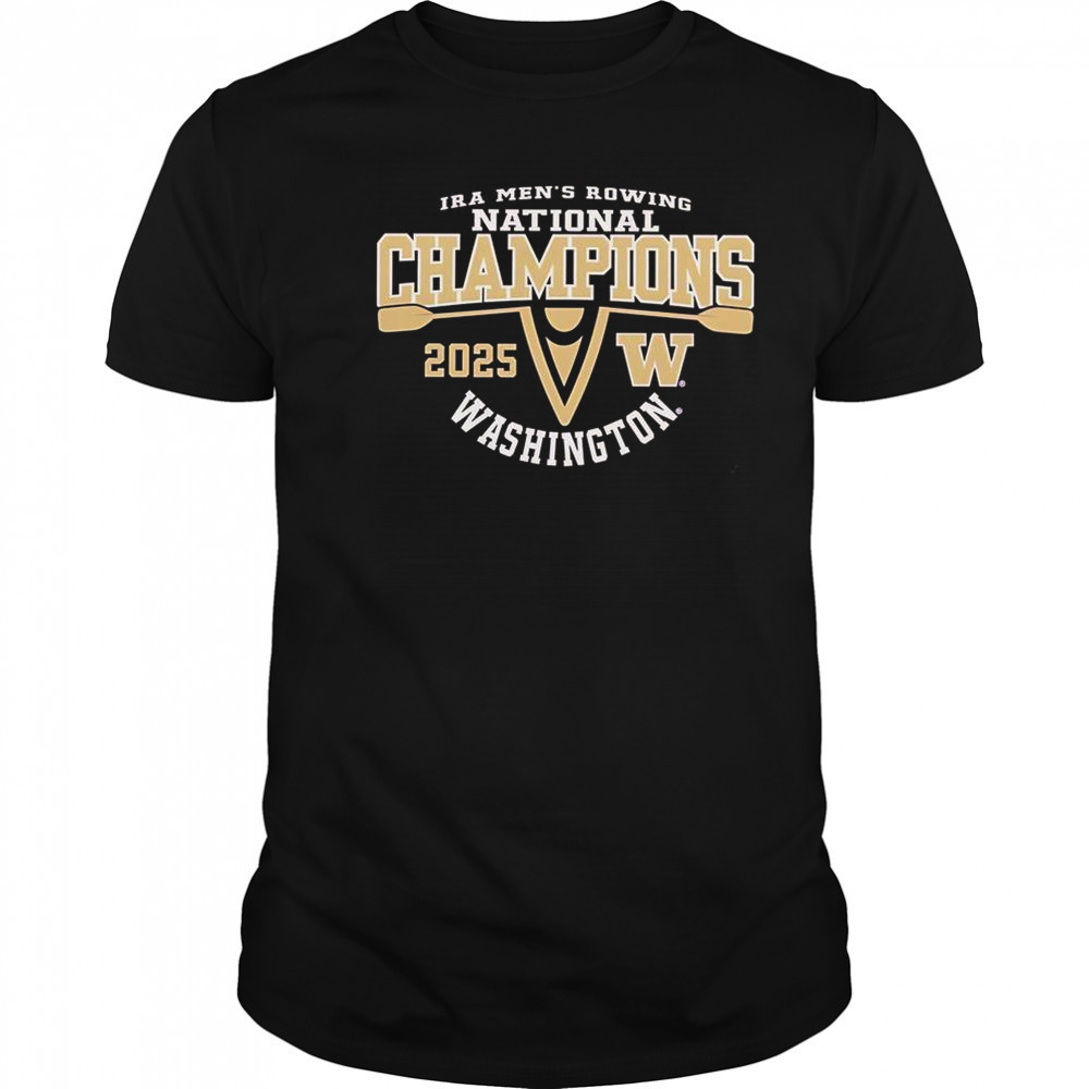 Washington Huskies 2025 IRA Men’s Rowing National Champions T-Shirt
