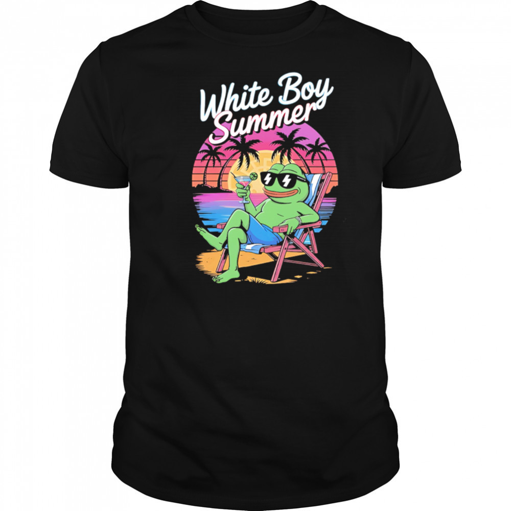 White Boy Summer Pepe Meme summer shirt