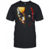 Wolverine and Deadpool mask big Marvel shirt