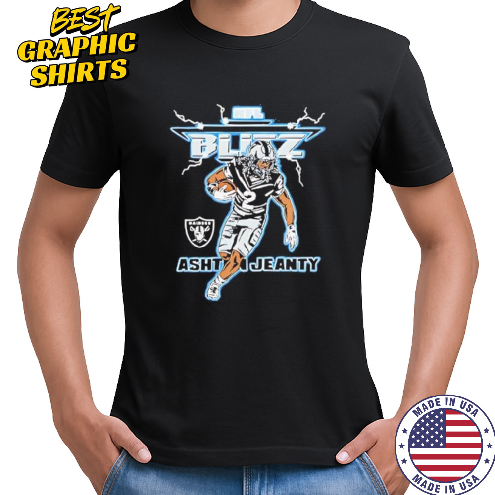 Ashton jeanty NFL blitz las vegas raiders shirt