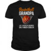 Basketball Grandpa Cool Guy Hoops Baller Court Sport Dad Shirt