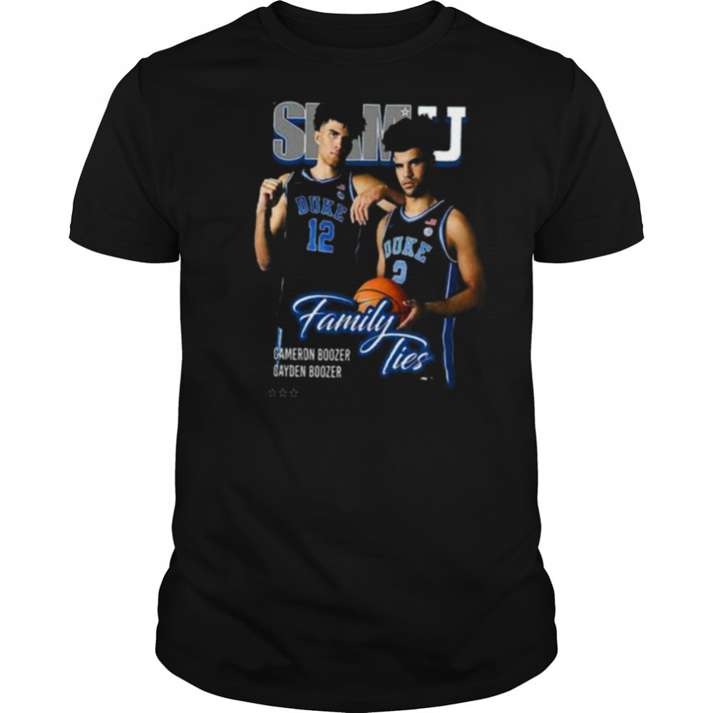 Brothers Cameron Boozer Cayden Boozer Slam Cover T shirt
