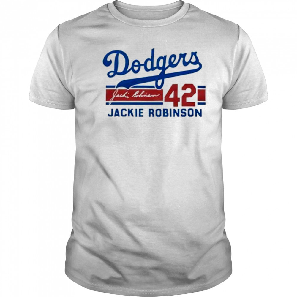 Dodgers Jackie Robinson 42 Signature shirt