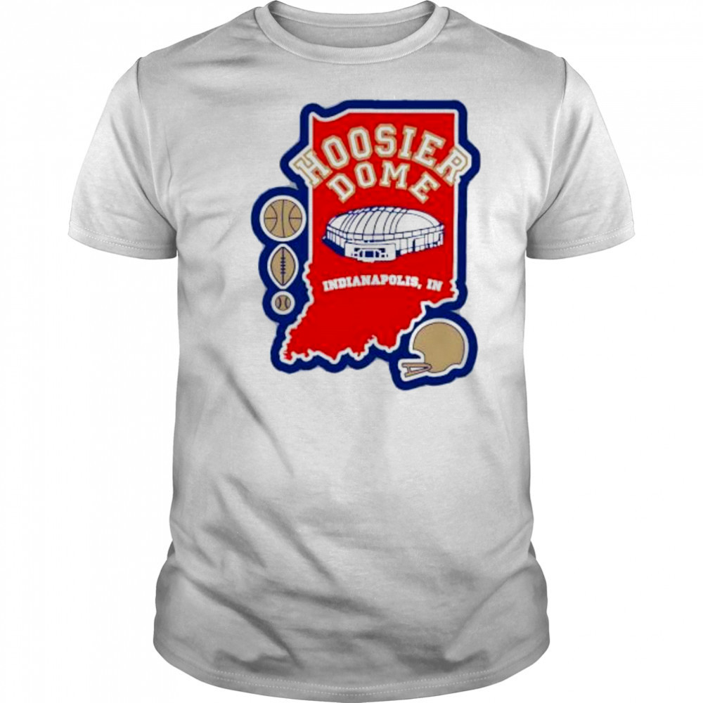 Hoosier Dome Indianapolis In Football map shirt