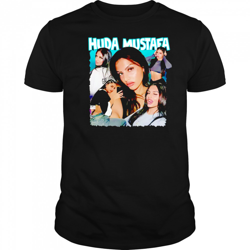 Huda Mustafa graphic shirt
