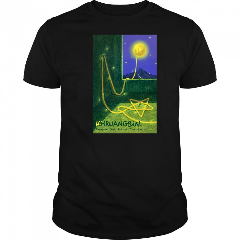 Khruangbin Poster June 29 2025 Thompson’s Point Portland ME T-Shirt