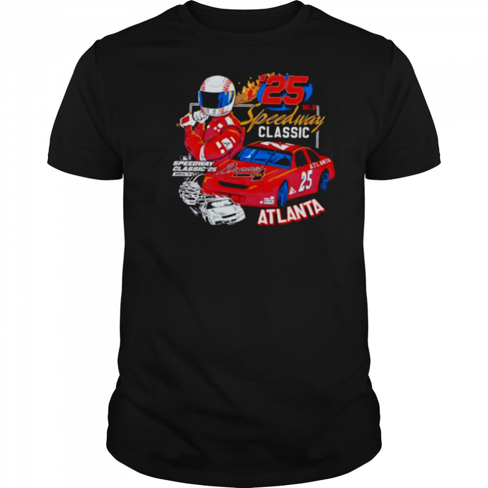 MLB Speedway Classic 2025 Atlanta Braves graphic shirt