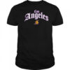 NBA Front Arch Print Regular Fit Los Angeles Lakers Shirt