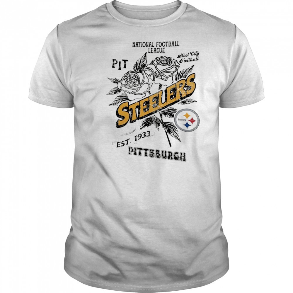 Pittsburgh Steelers National Football League PIT Steel City football Stripe Distressed Raglan shirt
