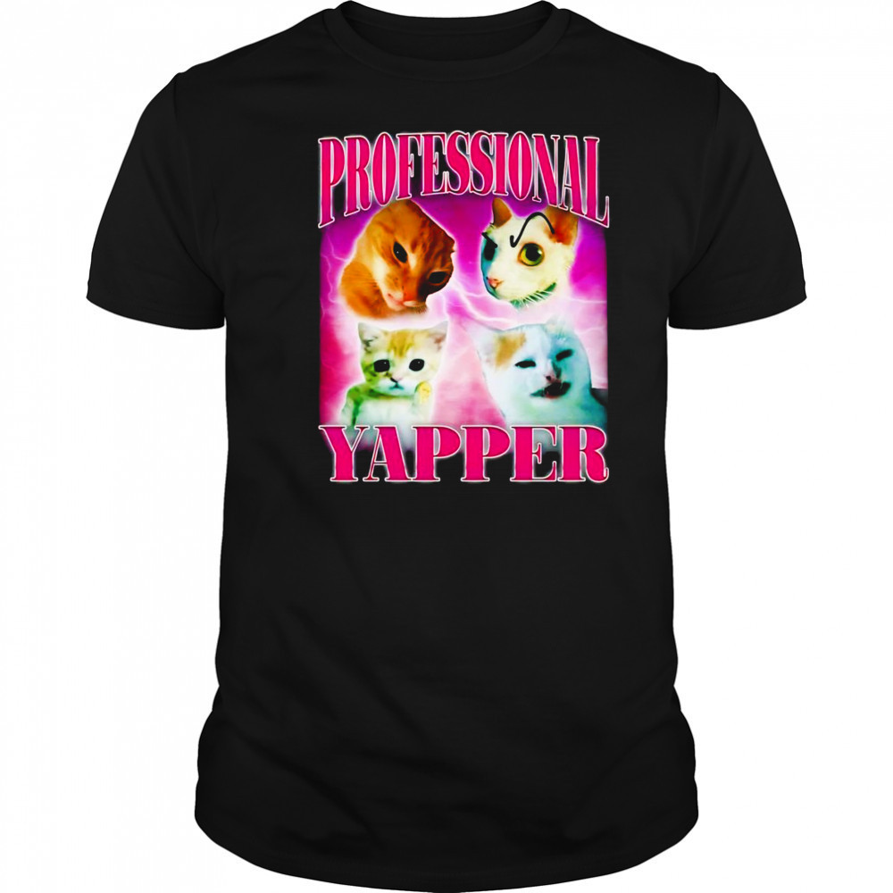 Professional yapper cat bootleg shirt
