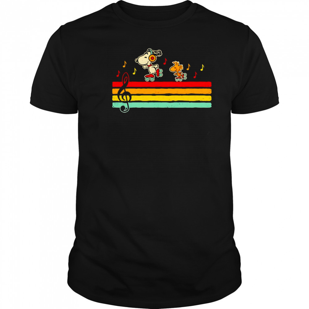 Snoopy and Woodstock retro beats shirt