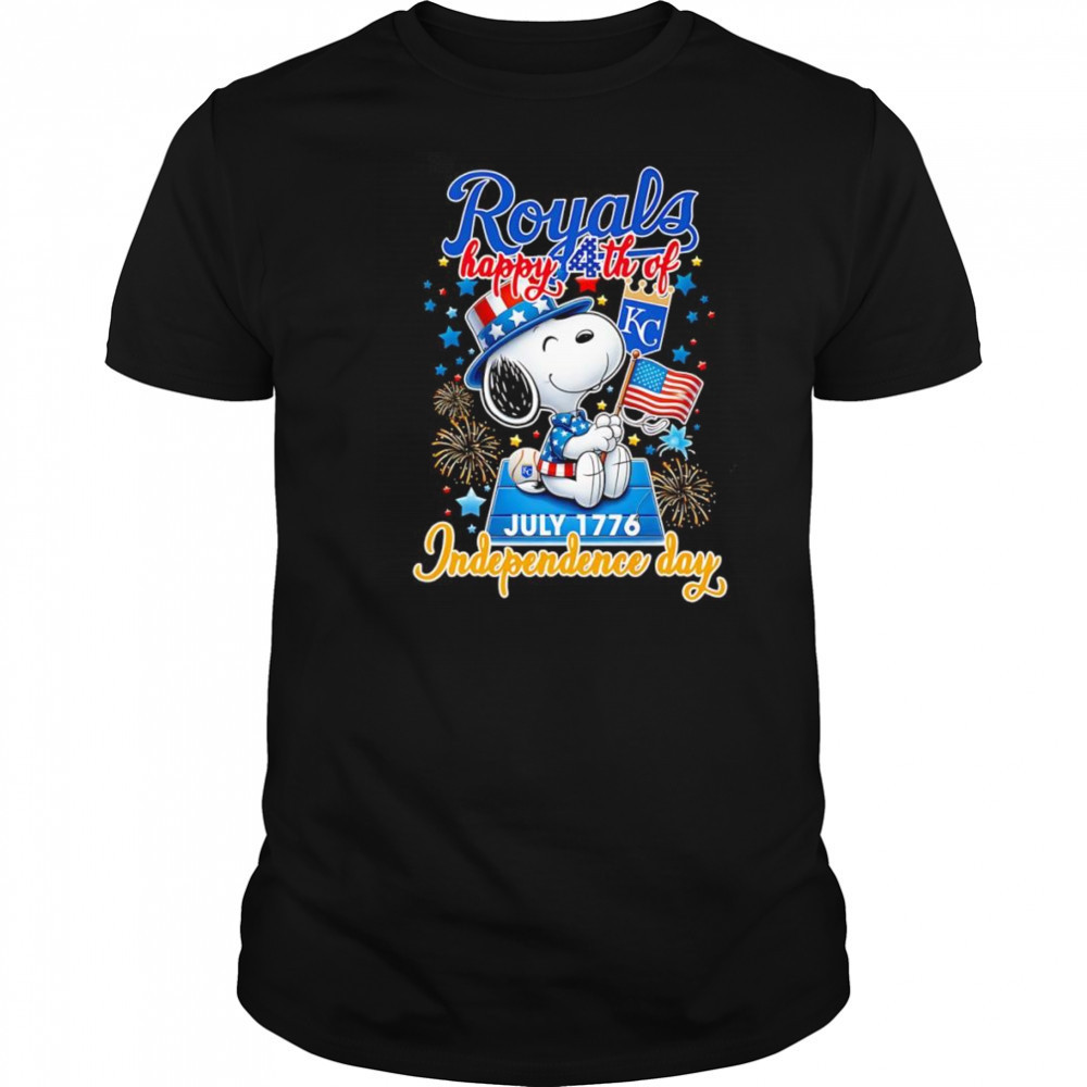 Snoopy Kansas City Royals Happy 4th of July 1776 Independence day shirt