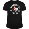 Straight up Texas Rangers and Houston Astros logo 2025 shirt