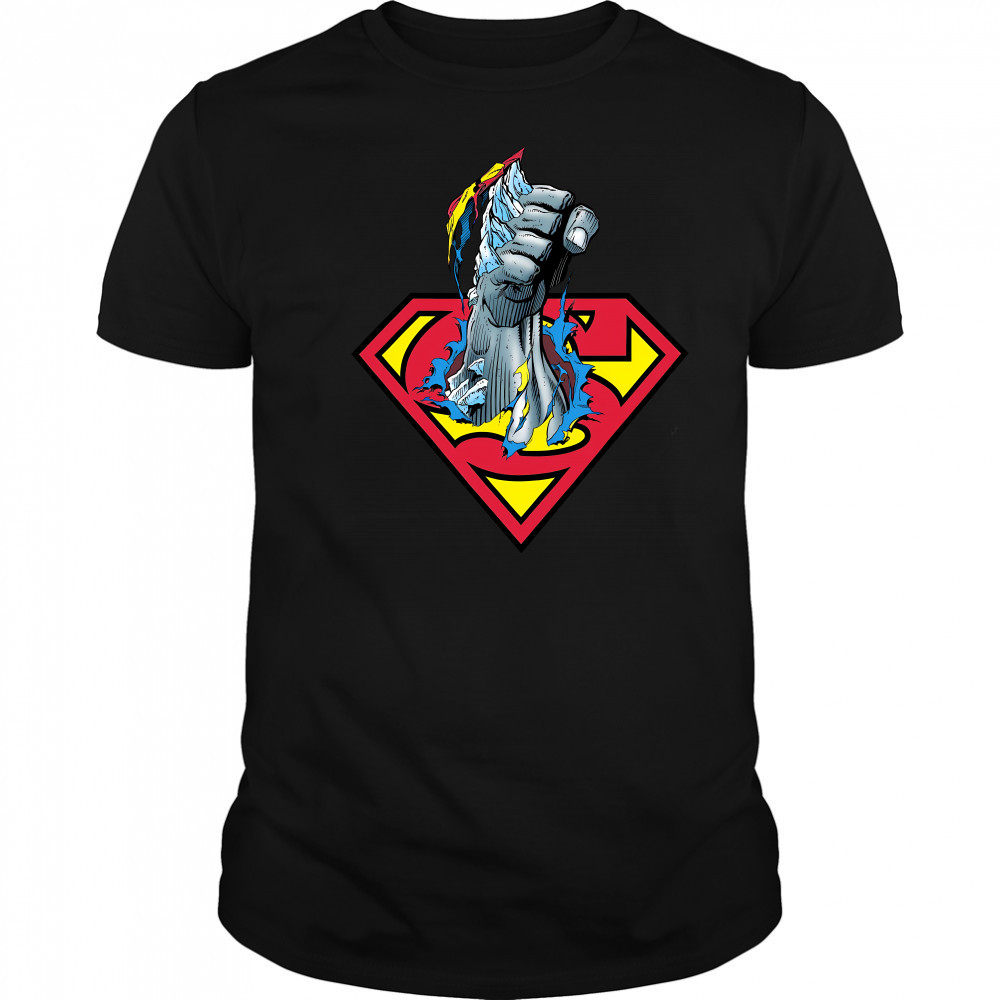 Superman doomsday fist shirt
