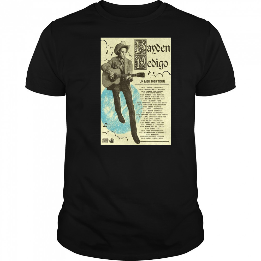 UK & EU Tour 2025 Hayden Pedigo Poster T-Shirt