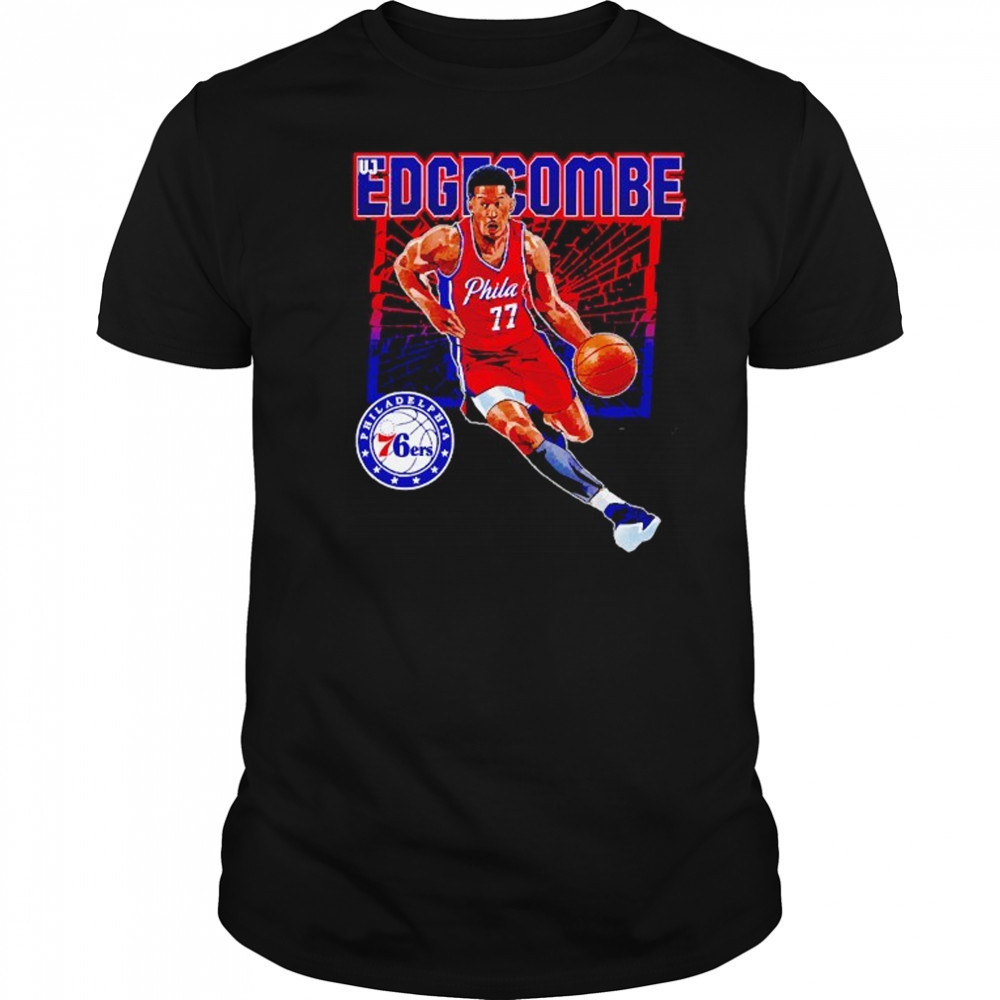 VJ Edgecombe Philadelphia 76ers shattered shirt