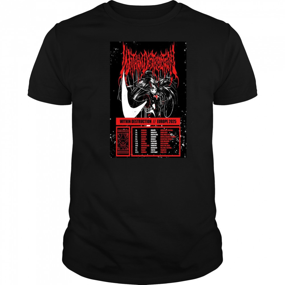 Within Destruction Europe 2025 Poster Shirt