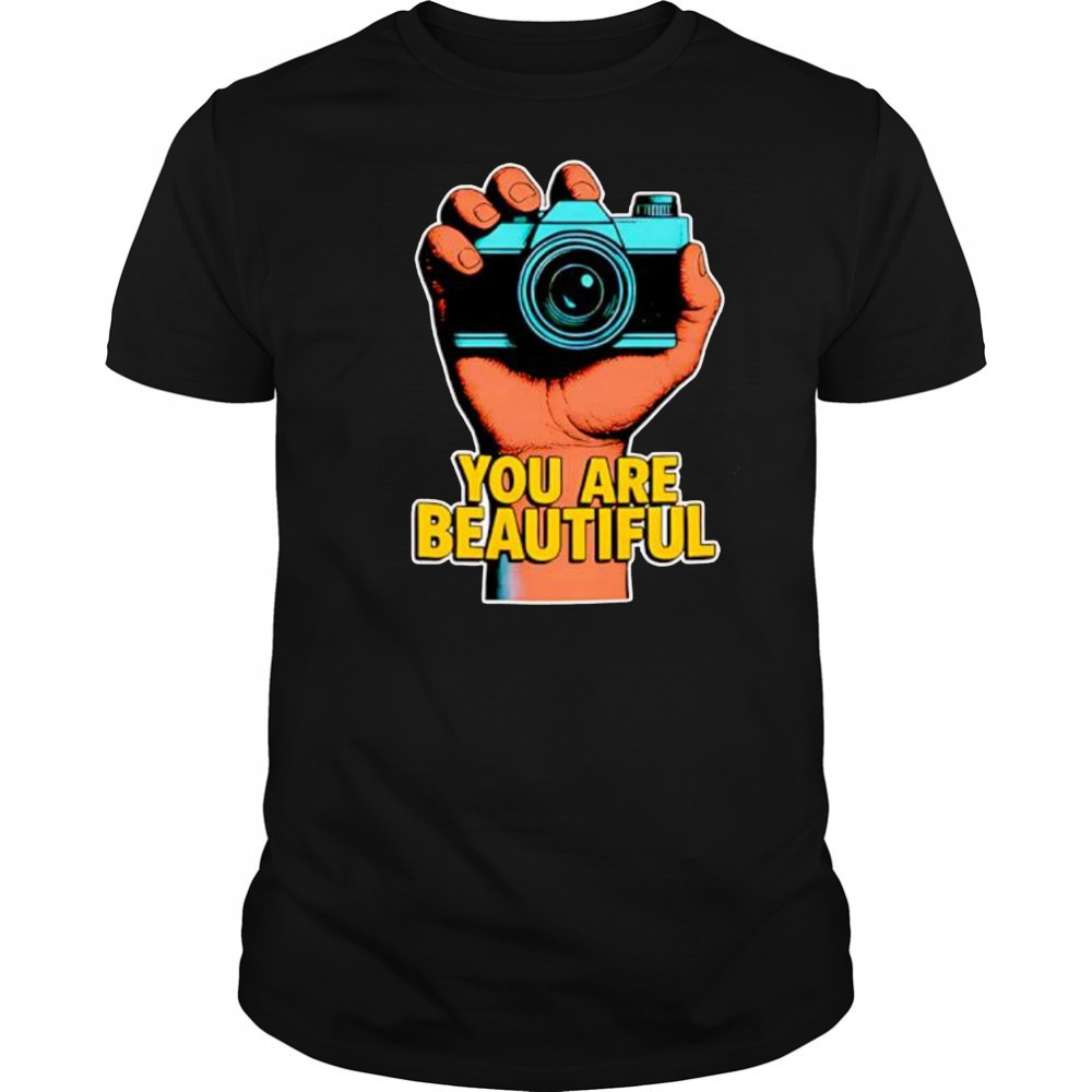 You Are Beautiful camera grip shirt